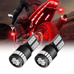 2X AUXITO 24H W5W T10 White/Red/Yellow/Blue 12V 240LM 6000K Super White Canbus For Position License Plate Clearance Night Light