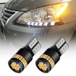 2X AUXITO 24H W5W T10 White/Red/Yellow/Blue 12V 240LM 6000K Super White Canbus For Position License Plate Clearance Night Light
