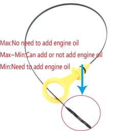 1X Auto Engine Oil Dipstick Car Engine Auxiliary For Audi A4 A5 Q3 Q5 VW 2.0T B8 B9 2009-2017 06H115611E