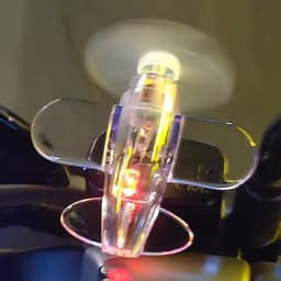 Motorcycle & Car Electric LED Colorful Lights Rotatable Airplane Wind-Powered Airplane Decor Car Motorcycle Bikes Bicycle Decor