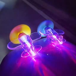 Motorcycle & Car Electric LED Colorful Lights Rotatable Airplane Wind-Powered Airplane Decor Car Motorcycle Bikes Bicycle Decor