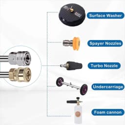 40cm Quick Plug Extension Rod High Pressure Water Gun Stainless Steel Cars Accessories Extension Rod Portable Pressure Washer