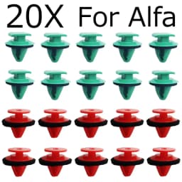 20X Front and Rear Fender Wheel Arch Decorative Strip Buckle Clips For Alfa Romeo Stelvio Car Parts