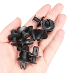 Universal Plastic Rivets 8mm Fasteners Screw Car Bumper Fender Black Rivet High Quality Car Fastener Clips Car Interior Parts
