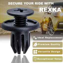 Universal Plastic Rivets 8mm Fasteners Screw Car Bumper Fender Black Rivet High Quality Car Fastener Clips Car Interior Parts