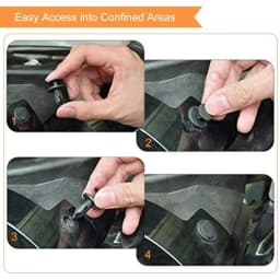 Universal Plastic Rivets 8mm Fasteners Screw Car Bumper Fender Black Rivet High Quality Car Fastener Clips Car Interior Parts