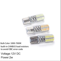 10x Strobe T10 LED Light W5W LED Bulbs T10 Car Clearance Lights Side Marker Light Position Light Signal Lamp License Plate Light