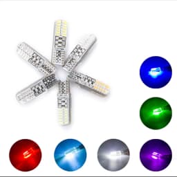 10x Strobe T10 LED Light W5W LED Bulbs T10 Car Clearance Lights Side Marker Light Position Light Signal Lamp License Plate Light