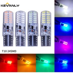 10x Strobe T10 LED Light W5W LED Bulbs T10 Car Clearance Lights Side Marker Light Position Light Signal Lamp License Plate Light