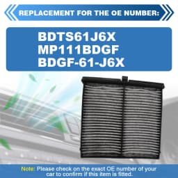 BDTS61J6X, MP111BDGF, BDGF-61-J6X Car Activated Cabin Cabon Air Filter For Mazda 3 CX-30 2019 2020 2021 2022 2023 CX-50 2023