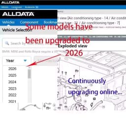 2026 Online Account for AllData US EU Newest Whole Data Software for Car Data Repair Data Hay-nes PRO Compatible with Mobil/PC