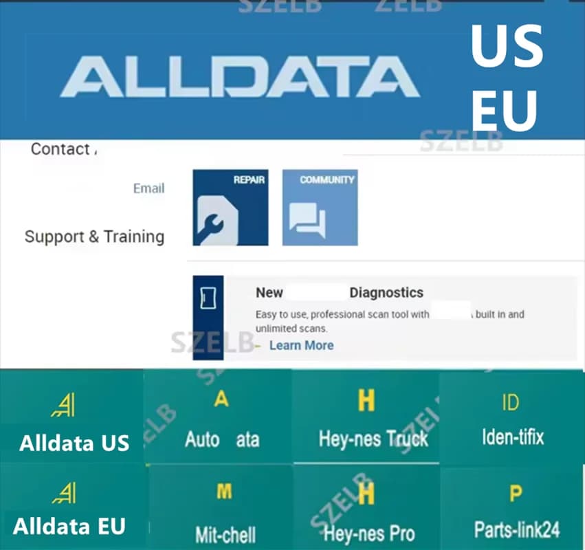 2026 Online Account for AllData US EU Newest Whole Data Software for Car Data Repair Data Hay-nes PRO Compatible with Mobil/PC