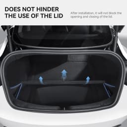 YZ For Tesla Model 3 highland 2024-2025 Rear Trunk Left Side Storage Box with Cover Tail Boot Partition Stowing Accessories
