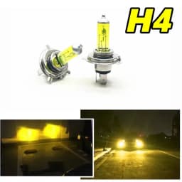 2 Pcs H4 9003 HB2 12V 60/55W P43T Yellow Lights 3000K Car Lights Headlight Auto Fog Lamps Halogen Bulbs