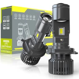 2PCS H4 LED Projector Mini Car Headlight Bulbs 6000K LED Mini Lens Projector H4 Mini Projector Lens Headlamp LHD RHD 12V 24v