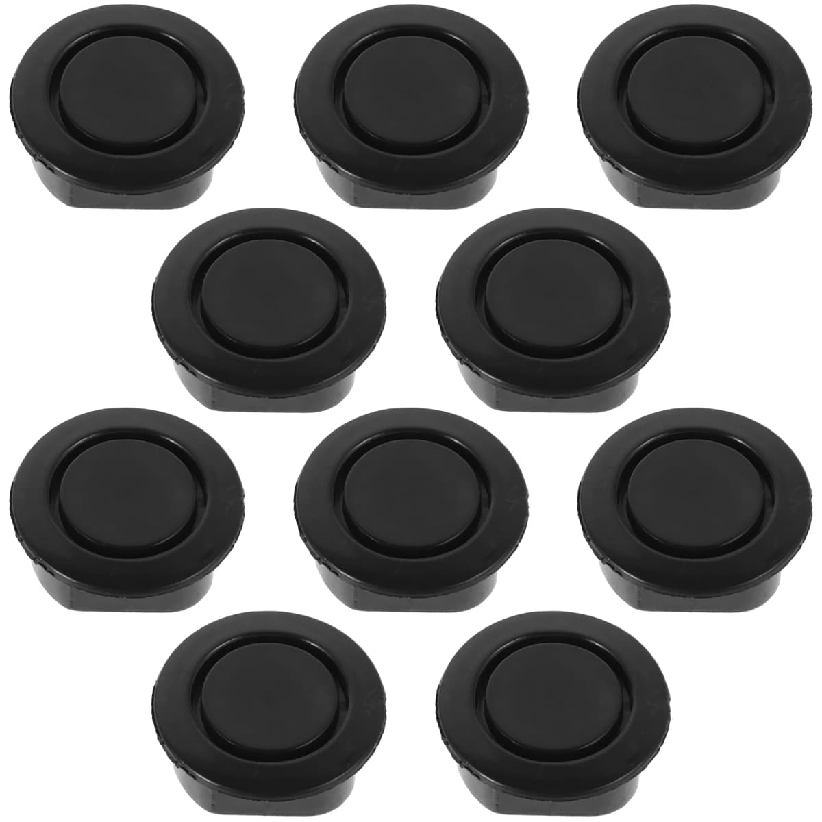 10pcs Car Bumper Radar Hole Covers Waterproof Plugs Rear Parking Sensor Guards Decorative Covers Car Bumper For 25mm Hole