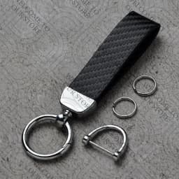 For Vauxhall Logo Meriva Vectra VXR Astra Insignia GTC Vivaro Junior Car Carbon Fiber Leather Car KeyChain Custom Key Rings Gift