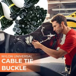 Nylon Universal Cable Tie Buckle Self-Locking Nylon Zip Ties Holder Multipurpose Fastening Fixed Cable Ties Tool Replaced Screws