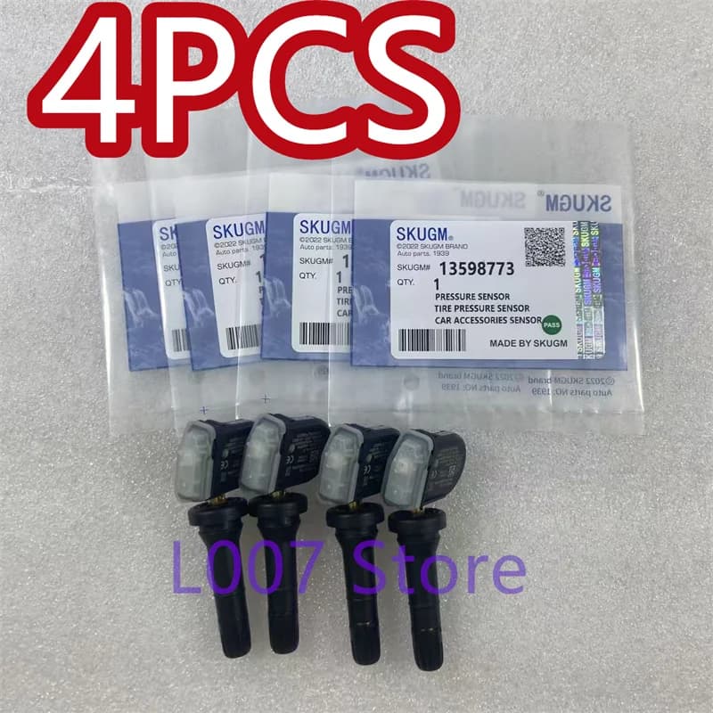 4PCS Tire Pressure Sensor For Chevrolet Aveo Malibu Cadillac CT6 SRX Opel Antara Mokka TPMS 433MHZ 13598773 13516165 13589601