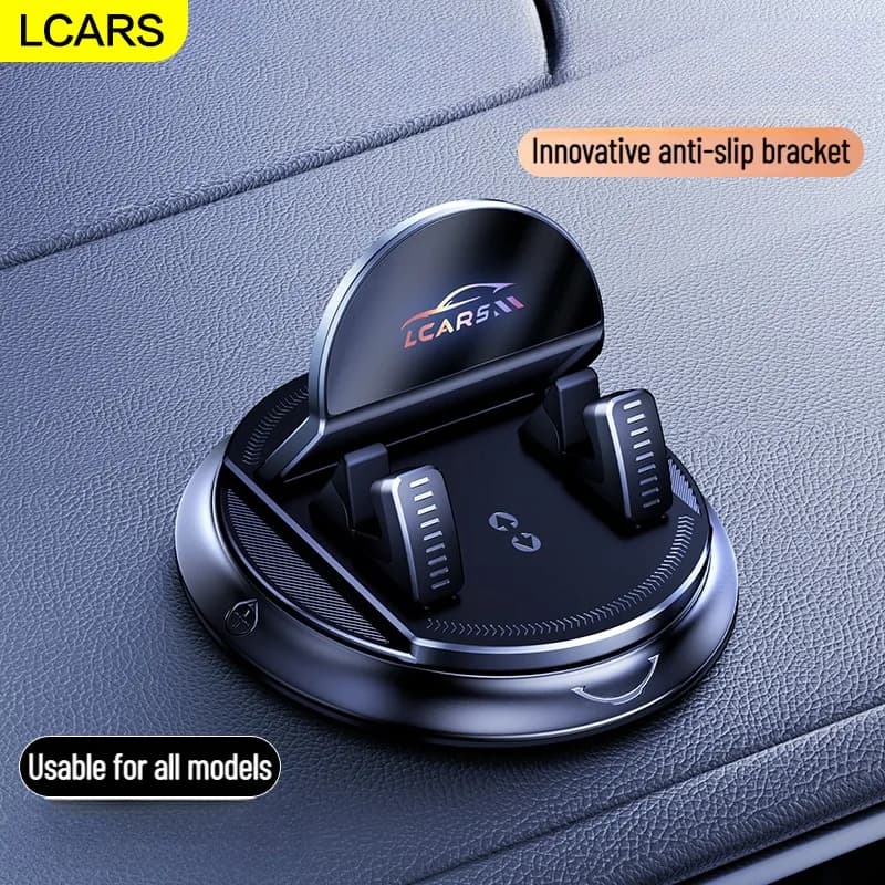 360 Degree Rotating Car Mobile Holder Sticky Phone Stand for Dashboard Multi Purpose Use in Auto and House Accessory