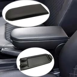 1PC Leather Car Armrest Latch Lid Center Console Cover Protector Cap For VW Jetta Golf 4 MK4 BORA Passat B5 Beetle Polo 6R 9N