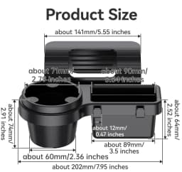 Multifunctional Car Organizer Box with Cup Drink Holder Hanging Storage Rack Side Door Window Storage Auto Interior Accessories