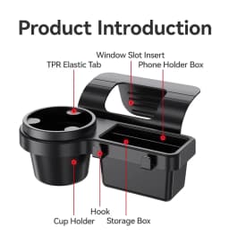 Multifunctional Car Organizer Box with Cup Drink Holder Hanging Storage Rack Side Door Window Storage Auto Interior Accessories