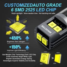 2Pcs Canbus T10 LED W5W LED Bulb No Error Car Interior Trunk Lights Side Marker License Plate Lamp White Super Bright