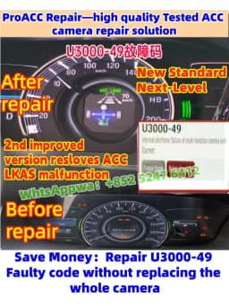 For Honda ACC Camera Module Fault Repair Kit U3000-49 Multifunctional Camera Unit Internal Electronic Fault Code, Car Accessory