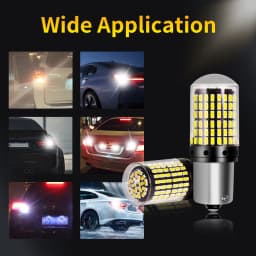 Smart Chips 2Pcs 1156 BA15S 1157 Bay15d Car LED Reverse Light Bulbs for Car Rear Tail Turn Signal Reverse Brake Running Lights