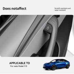 YZ For Tesla Model 3 Y Highland Juniper 2025 Car Interior Suede Door Switch Button Trim Stickers Patch Trim Cover Accessories