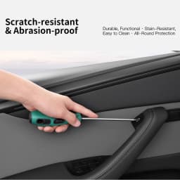 YZ For Tesla Model 3 Y Highland Juniper 2025 Car Interior Suede Door Switch Button Trim Stickers Patch Trim Cover Accessories