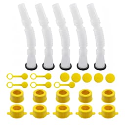 1~5 Set Gas Can Spout Replacement Car Flexible Pour Nozzles Gasket Kit with Collar Caps Stopper and Spout Cover Car Accessories