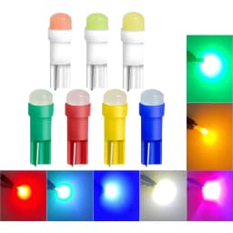 10PCS T5 LED Lights W1.2W W3W LED Car Interior Light Auto Side For Car Turn Signal Dome Door Reading Backup Clearance Lights
