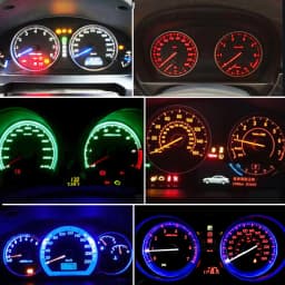 10PCS T5 LED Lights W1.2W W3W LED Car Interior Light Auto Side For Car Turn Signal Dome Door Reading Backup Clearance Lights