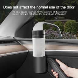 YZ For Tesla Model 3 Y Juniper Highland 2025 Water Cup Holder Door Handle Coffee Drink Holder Car Accessories