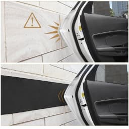 SEAMETAL 200X20cm Car Door Protector Garage Rubber Car Styling Wall Guard Bumper Safety Parking Lip Bumper Exterior Protector