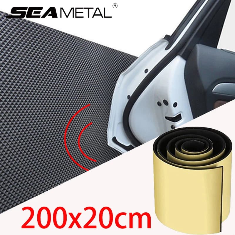 SEAMETAL 200X20cm Car Door Protector Garage Rubber Car Styling Wall Guard Bumper Safety Parking Lip Bumper Exterior Protector