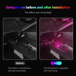 New Type-C Car Interior Ambient Atmosphere Light LED Signal Lights Auto Reading Lamp Decorations Car Interior Accessories