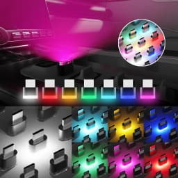 New Type-C Car Interior Ambient Atmosphere Light LED Signal Lights Auto Reading Lamp Decorations Car Interior Accessories