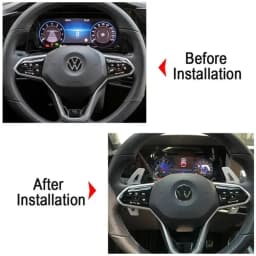 Aluminum Car Steering Wheel Shift Paddle Extension for VW Golf 8 MK8 R GTI R Line Accessories 2020 2021 2022
