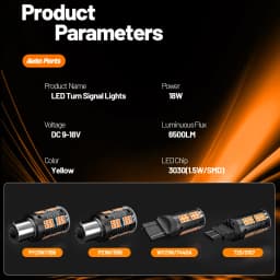 2pcs PY21W BAU15S 7507 BA15S P21W 7506 WY21W 7440A T20 3156 P27W T25 LED Turn Signal Light Turning Lamp Canbus Accessories