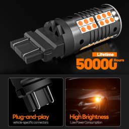 2pcs PY21W BAU15S 7507 BA15S P21W 7506 WY21W 7440A T20 3156 P27W T25 LED Turn Signal Light Turning Lamp Canbus Accessories