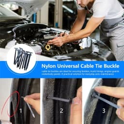 Nylon Universal Cable Tie Buckle Heavy Duty Self-Locking Nylon Zip Ties Holder Multipurpose Plastic Cable Ties Tool