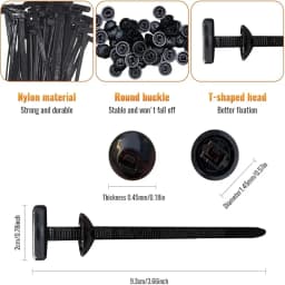 Nylon Universal Cable Tie Buckle Heavy Duty Self-Locking Nylon Zip Ties Holder Multipurpose Plastic Cable Ties Tool