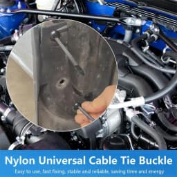 Nylon Universal Cable Tie Buckle Heavy Duty Self-Locking Nylon Zip Ties Holder Multipurpose Plastic Cable Ties Tool