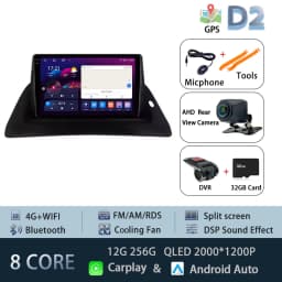 Car Radio Carplay For Renault Kangoo 2009 - 2018 Navigation GPS Multimedia Player Android Auto Stereo No 2din Android 15