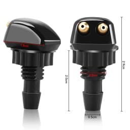 Fix Your Weak Washer Spray! 2 Premium Nozzles – Stronger Coverage, No More Blind Spots! Fits Jeep & Dodge in 1 Minute!