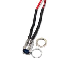 5Pcs 8mm LED Warning Indicator Light DC 12V LED Pilot Panel Dash Signal Indicator Warning Lights 22cm Cable For Car Boat Marine