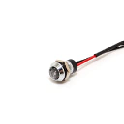 5Pcs 8mm LED Warning Indicator Light DC 12V LED Pilot Panel Dash Signal Indicator Warning Lights 22cm Cable For Car Boat Marine